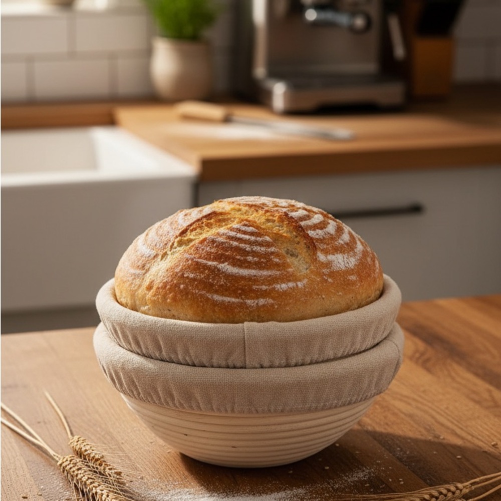 Bread Proofing Baskets with Liners (set of 4) - Picture 2 of 2
